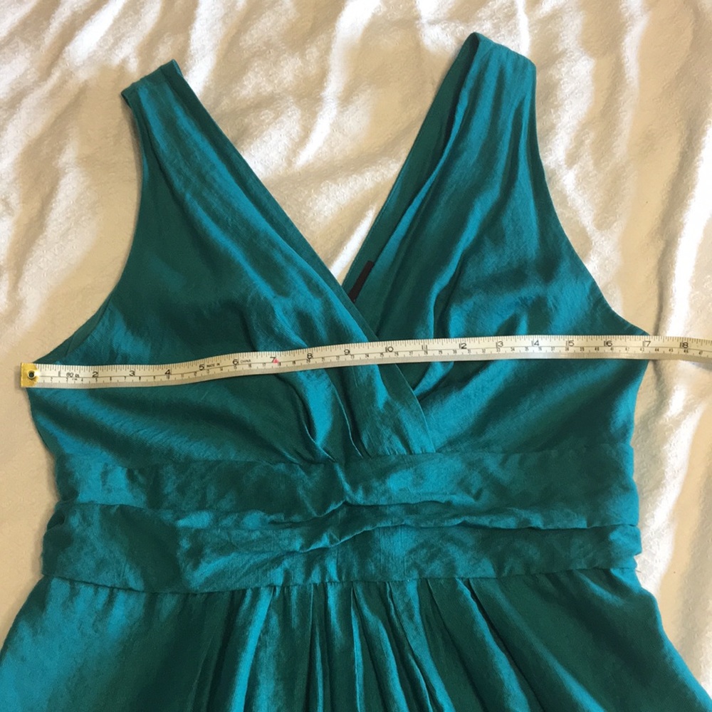 Turquoise sleeveless party dress - Picture 4 of 6
